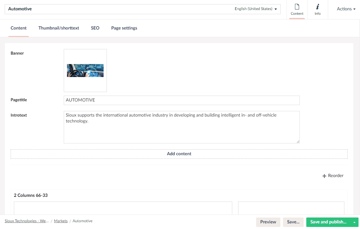 Sioux Umbraco Grid Full